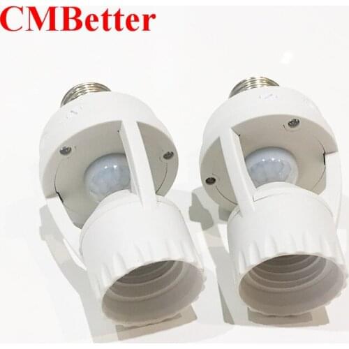 Switch E27 Standard AC 110V-240V LED Lamp Bulb Base Infrared IR Sensor Automatic Wall Light Holder Socket PIR Motion Detector