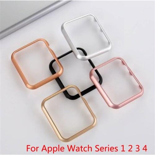 Luxury Metal Cover for Apple Watch Series 4 5 Case 40mm 44mm Aluminum Bumper for 42mm 38mm iWatch 1 2 3 Protective Case