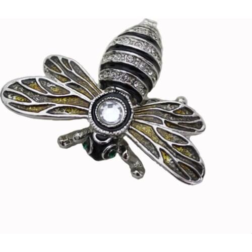 YAFFIL Jewelry Box Dragonfly Shape Animal Zinc Alloy Jewelry Box 2018 Crystal Diamond Rhinestone Trinket Box For Keepsake Gifts