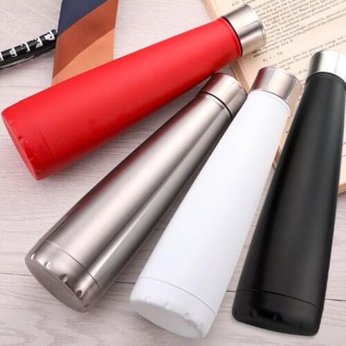 500ml Double Wall Stainless Steel Vacuum Conical Insulation Thermos Cup Gift Sports Water Cup Portable Travel Vehicle Cup