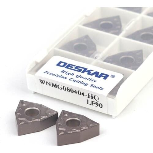 WNMG080404-TC/HQ WNMG080408 LF90 CNC Lathe Turning Tool Carbide Insert Metal Ceramics Hexagon Cut Machining Steel SemiFinishing