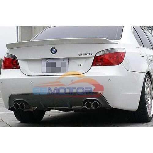 Real Carbon Fiber Rear Diffuser Quad Exhaust System For BMW E60 5-Series M Tech Bumper E60 E61 550i 535i B231