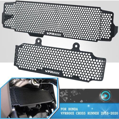 For Honda vfr 800 x VFR800X Crossrunner 2015 2016 2017 2018 2019 2020 oil cooler guard cover and Radiator Grille Guard Covers