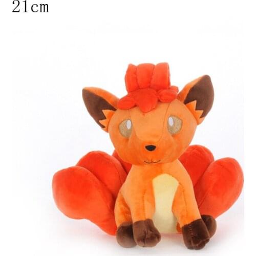 1pcs 21cm Vulpix Plush Toys Doll Vulpix Plush Pendant Soft Stuffed Toys for Children Kids Birthday Christmas Gifts