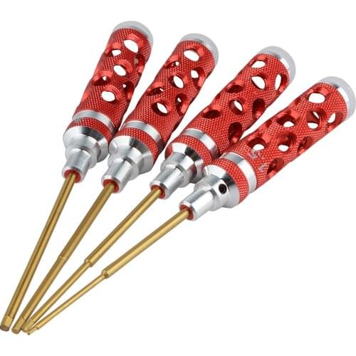 4pcs Aeromodelling Tools / Hex Screwdriver / Screwdriver Kit for RC Helicopter 1.5 / 2.0 / 2.5 / 3.0M Tools