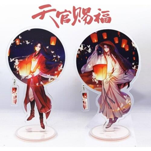 Anime Heaven Officials Blessing Acrylic Figure Xie Lian Hua Cheng Red Lanter Background Kawaii Accessories Boys Girls Gifts