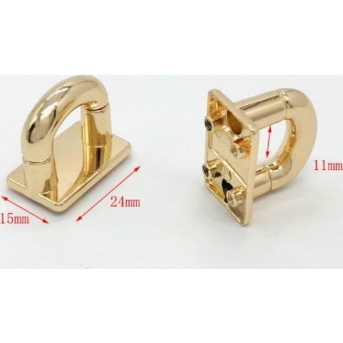 Hardware Accessories Rotating Lock Zinc Alloy High Quality Female Bag Arch Bridge Lock Twist Lock Accessories