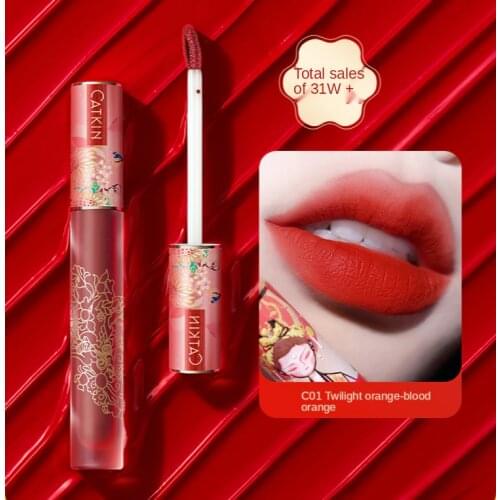 Catkin Qingpingle light lip glaze lipstick female white velvet matte matte joint lip gloss niche cheap student