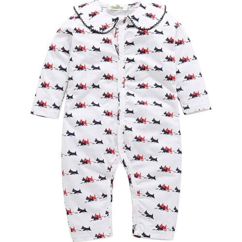 Baby Romper Jumpsuit Clothes Soft Cotton Long Sleeve Jumpsuits Infant Girls Boys Sleeping Clothing Creepers Bodysuit Play Mats