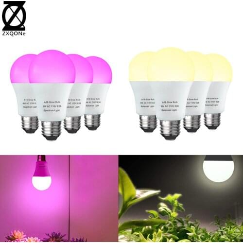 E27 Led Grow Lamp 100W Led grow 85-265V Light Full spectrum Purple Red Light/ 3500K Sunlight For Indoor Balcony Plant Grow