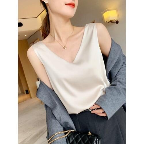 Женские шелковые майки GareMay China At AliExpress