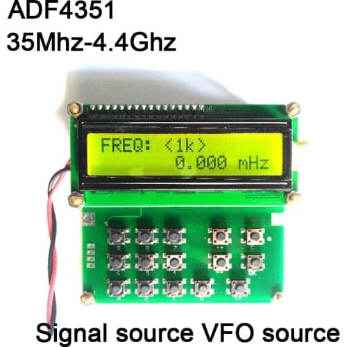 35Mhz-4.4Ghz ADF4351 Signal source VFO source Variable-Frequency Oscillator DDS Signal generator Digital LCD display