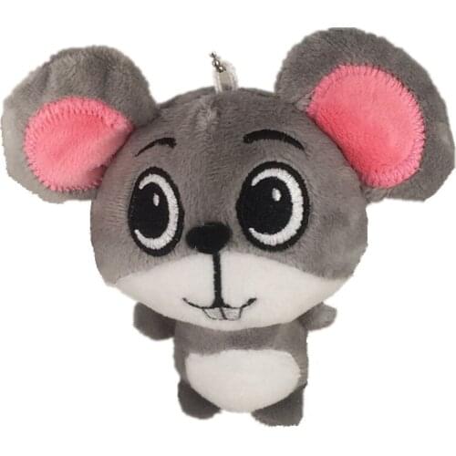 Lovely Mouse Animal Doll 10CM and 8cm Plush Toy , keychain ring Pendant Plush Toy