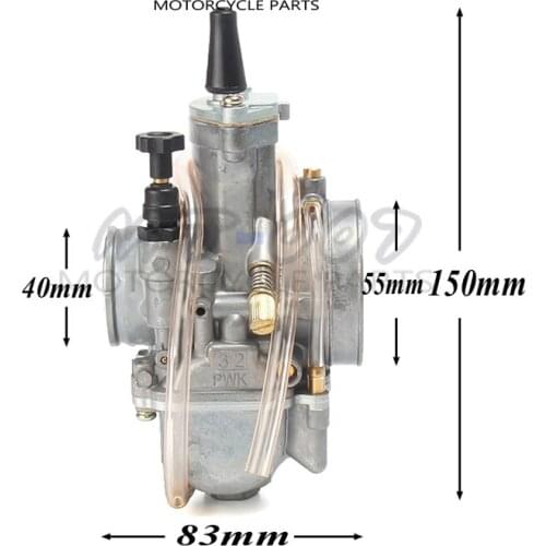 Carbyretor 32mm for keihin koso pwk32 carburetor Carburador with power jet fit on 2T/4T engine racing motorcycle