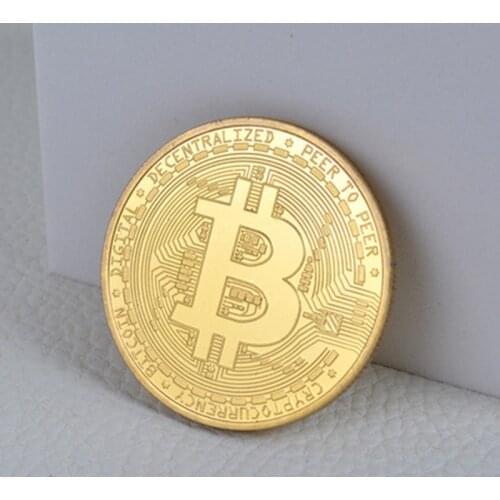 Copper Silver Gold Plated Bitcoin Coin Collectible Art Collection Gift Physical Metal Commemorative Casascius Bit BTC Imitation