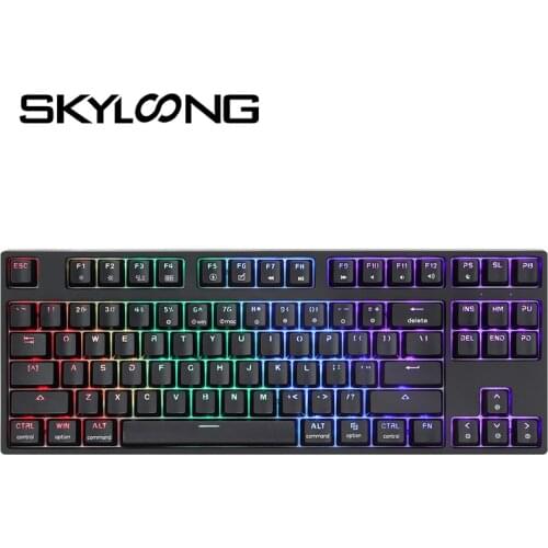 SKYLOONG GK87s Mini Teclado 87 Keys Wired Wireless Bluetooth Connection Kлавиатура Mеханическая Pc Gamer Keycaps Teclado