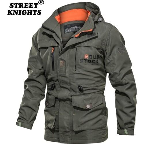 2021 Men Winter Jacket Parkas Coat Windproof Outdoor Military Fashion Thicken Warm Jackets Casual Large Mens Coat