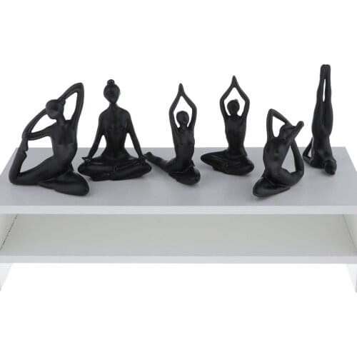 Tabletop Ceramic Dressing Table Decoration Modern Simple Creative Ornament Accessories Yoga Girl Home Decoration Ornament