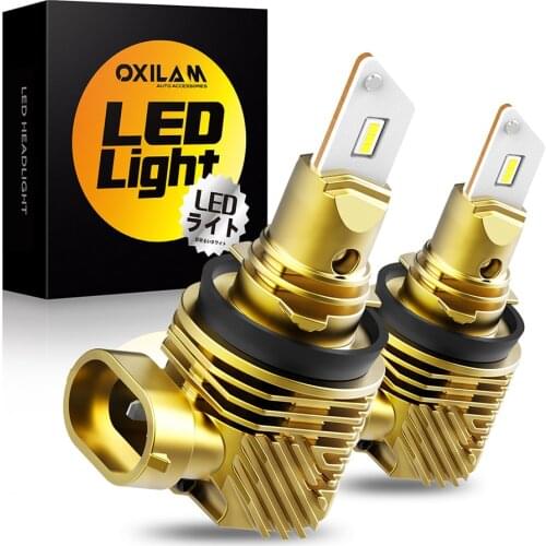 OXILAM 16000Lm Fanless Design Car LED Headlight H8 H11 6000K White Wireless CSP Auto Headlamp for Toyota Nissan Honda Mazda Kia