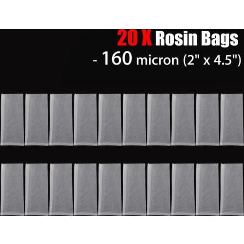 20pcs 2'' x 4.5" Micron Rosin Press Filter Bags For Garden Supplies Nylon Screen with Flap