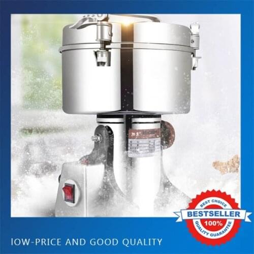 4500G Big Capacity Stainless Steel Portable Electric Grinding Mill Grains Machine Dry Food Powder Machine 220V 50HZ