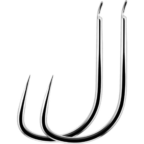 50Pcs fishinghook High Carbon Steel Carp Fishing Hook Barbless Saltwater Fresh Water Fishing Hooks non-barb fishhooks fish