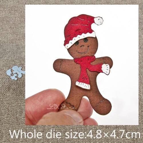 New Design Craft Metal Cutting Die cute gingerbread man decoration scrapbook die cuts Album Paper Card Craft Embossing die cuts