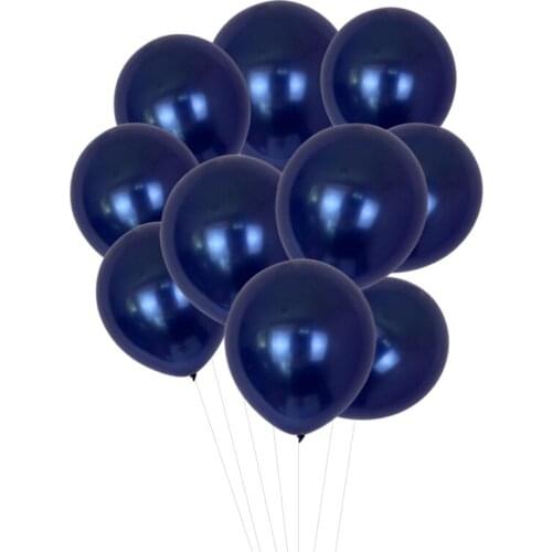 Luminous Blue Latex Balloons 100pcs/bag 12 inch Gem Blue Balloons Wedding Birthday Party Decoration Valentines Day Baby Shower