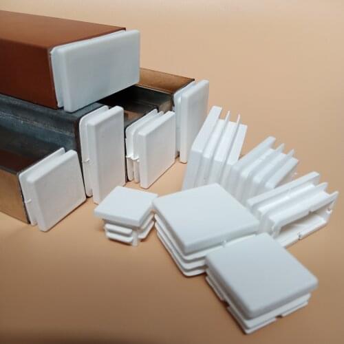 Stainless steel pipe plug white plastic plug round plug iron pipe galvanized square pipe dust cover foot pad