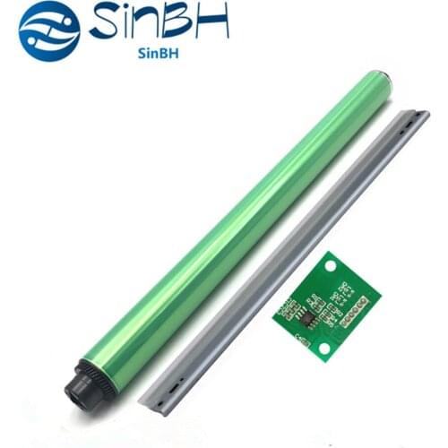 1Set Color Image Unit Chip+Bizhub C452 Drum+C552 OPC Drum Cleaning Blade For Konica Minolta Bizhub C451 C550 C650 C652 C654 C754