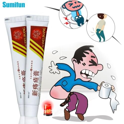1Pcs New Hemorrhoids Ointment Internal and External Anal Fissure Painkiller Chinese Cream Herbal Medical Plaster P1068