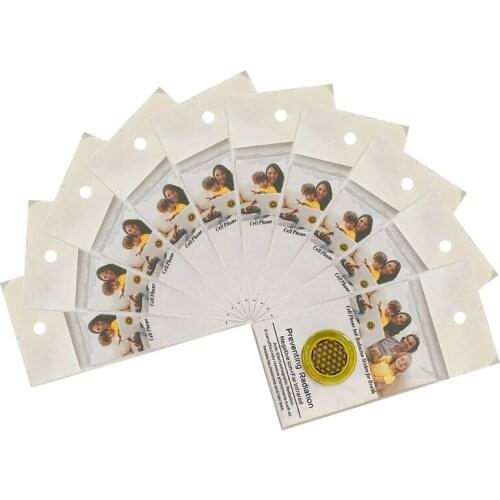 10pcs/Lot Powerful Energy Round Golden Sticker High Negative Ions Anti Radiation Against EMF Scalar Shield