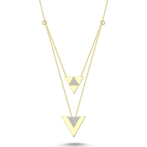 14k Gold Stone Necklace