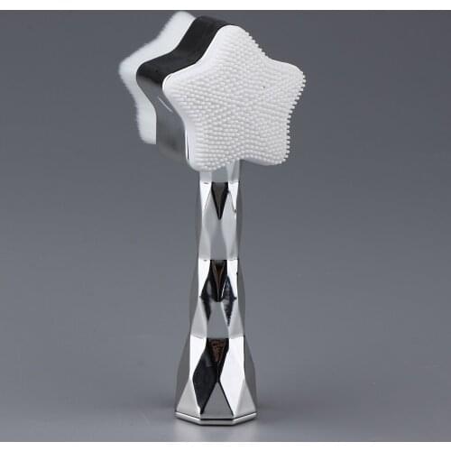 2-ways Elastic Face Cleansing Brush Pore Deep Clean Skin Massage Exfoliator