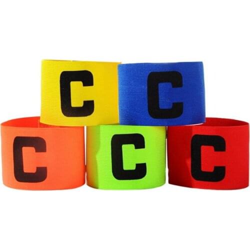 200pcs Soccer team captain of the bracelet paste winding type C word colorful mark for soccer sport accessories