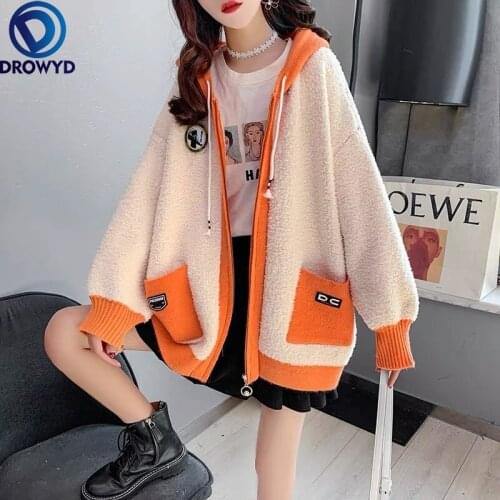 2021 Fashion Autumn and Winter Version of Loose Lazy Pullover Thick Inner Knit Bottoming Shirt Sweater Womens Knitting Sweater