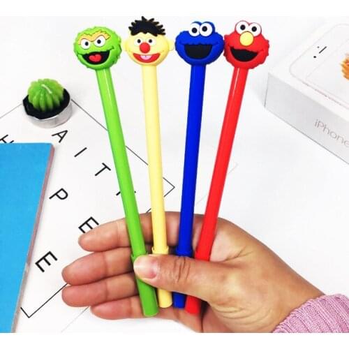 36 pcs/lot Cartoon Animal Gel Pen for writing Cute Black Ink Signature Pen Stationery Pen For School supplies
