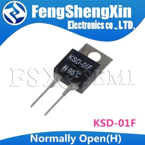 5pcs/lot Normally Open(H) KSD-01F 00/05/10/15/20/25/30/35/40/45/50/65/70/85/95/100/115/120/125/130/135/140 Thermostat Switch