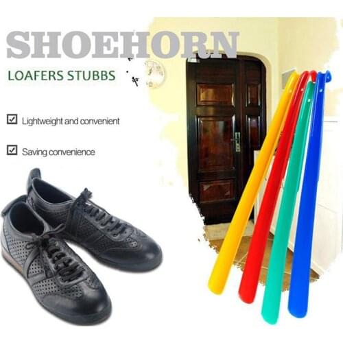 59cm Plastic Extra Long Shoehorn Lazy Shoe Helper Long Handle Shoes Lifter Pull Shoehorn Slip Handle Long Shoehorn