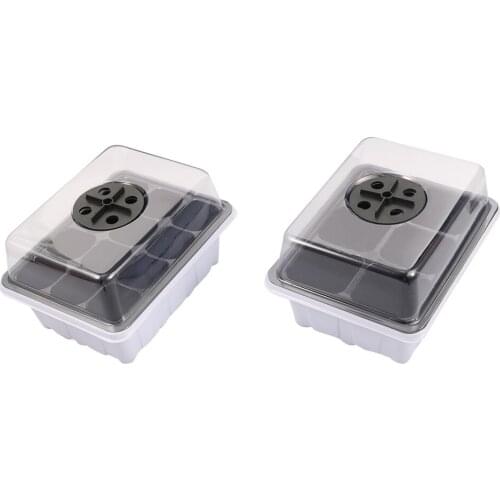 6/12 hole vent culture box planting seed tray and plant germination box gardening box for basic garden 10pcs
