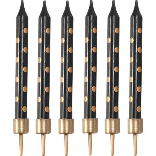 6PCS Birthday Candles Cupcake Toppers Candles Cake Decorations Smokeless Candles for Birthday parties Weddings anniversaries