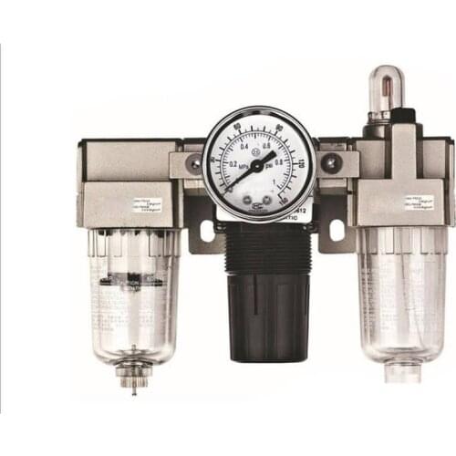 AC2000-02 air source treatment triple joint nozzle thread size: PT1/4