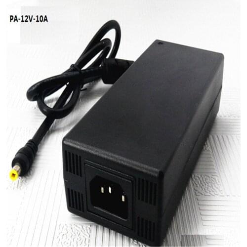 Power adapter with power cord and dc connector for 12vdc led strip ,10a max ,EU ,US ,AU plug