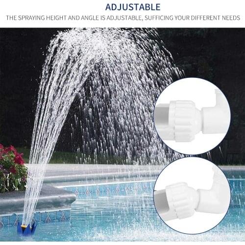 Swimming Pool Accessories Waterfall Sprayers Fountain Jets Lotus Flowers Pond Fountain Nozzles Accessories Adjustable Sprays