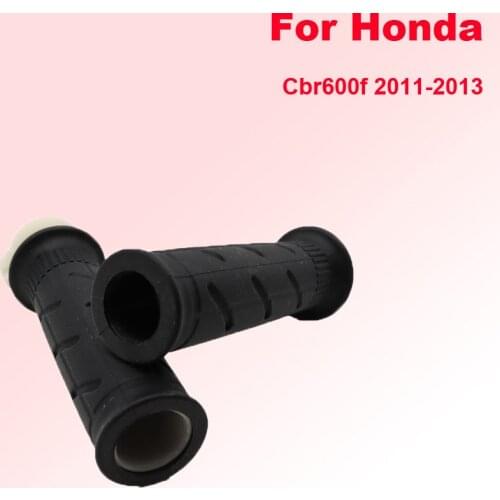 For Honda Cbr600f 2011-2013 Motorcycle Refitting Accessories Anti Skid Handlebar Rubber Handle High Quality Aluminum, PVC black