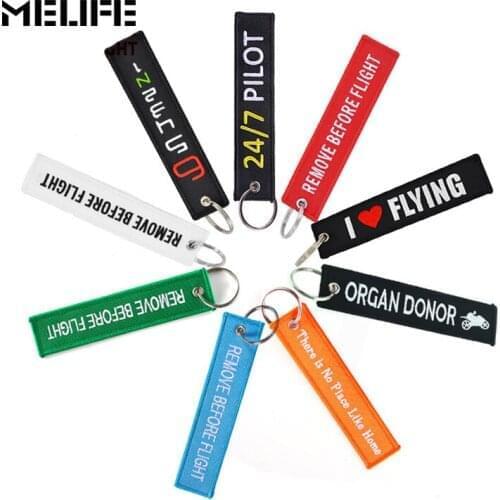 MELIFE Outdoor Climbing accessories OEM Key Chain Safety Tag Embroidery Pilot KeyChains for Aviation Gifts Sport Label 1 PCS
