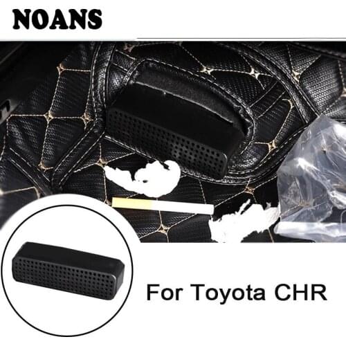 Aluminum Seat Outlet Dust-proof Protective Cover Stickers For Toyota CHR C-HR 2018 2017 2016 Car Styling Accessories
