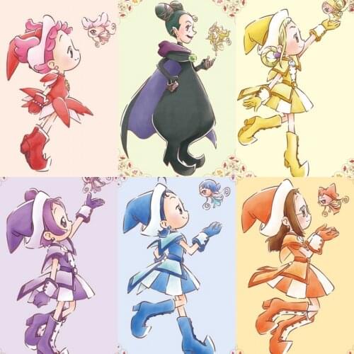 Anime Magical DoReMi Harukaze Doremi Fujiwara Hazuki Segawa Onpu Cute Acrylic Stand Model Figure Plate Tabletop Decor