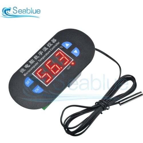 DC 12V Digital LED Cooling Thermostat Temperature Controller Sensor 1 Channel Relay Output