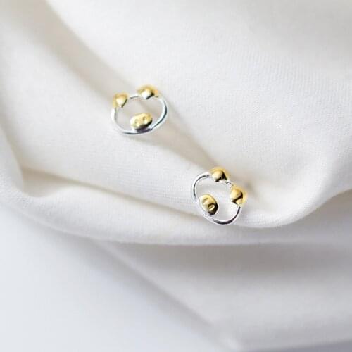 Colusiwei Gold Color Piggy Stud Earrings for Girls Cute Animal Pig Ear Studs 925 Sterling Silver Jewelry Bijoux Brincos Kid Gift